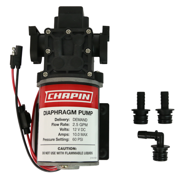 Chapin 6-9138 2.5 GPM, 60 PSI Self-Priming Diaphragm Water Pump top parts