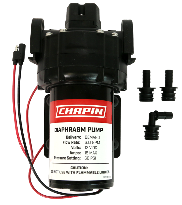 Chapin 6-9214 3 GPM, 60 PSI Self-Priming Diaphragm Water Pump top parts