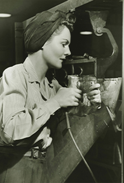 Woman welding, WWII