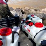 Chapin 97361 15 Gallon M.O.E. ATV Sprayer in use