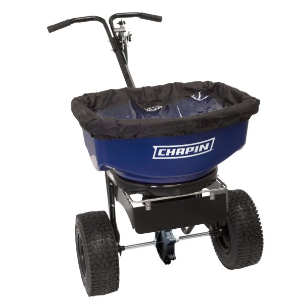 Chapin 82088B 80 Pound Professional SureSpread Salt and Ice Melt Spreader with Baffles