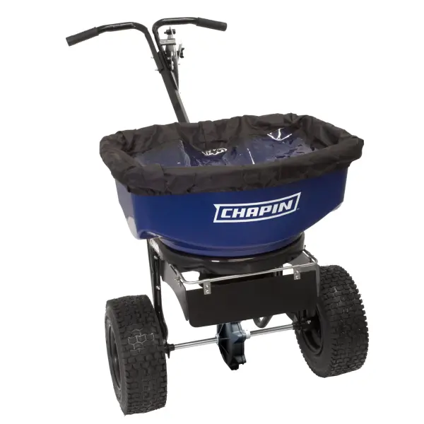 Chapin 82088B 80 Pound Professional SureSpread Salt and Ice Melt Spreader with Baffles