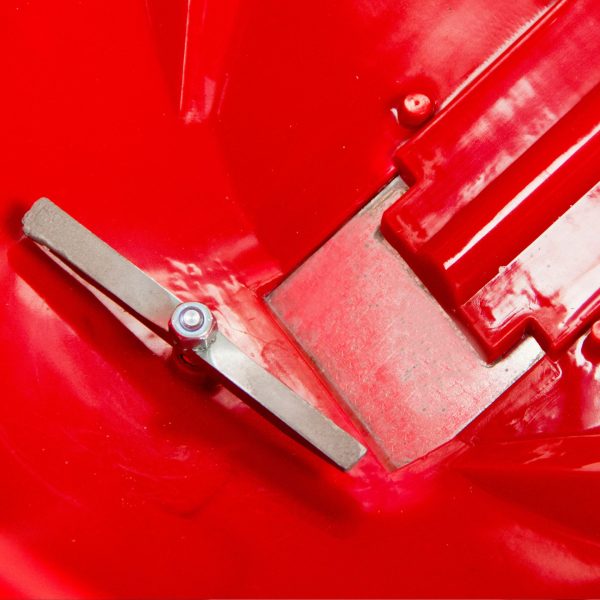 Chapin 8200A 80 Pound Residential Turf Push Spreader gate opening with auger