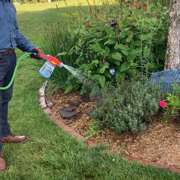 Chapin G6015 Wet Dry Hose End Sprayer in use