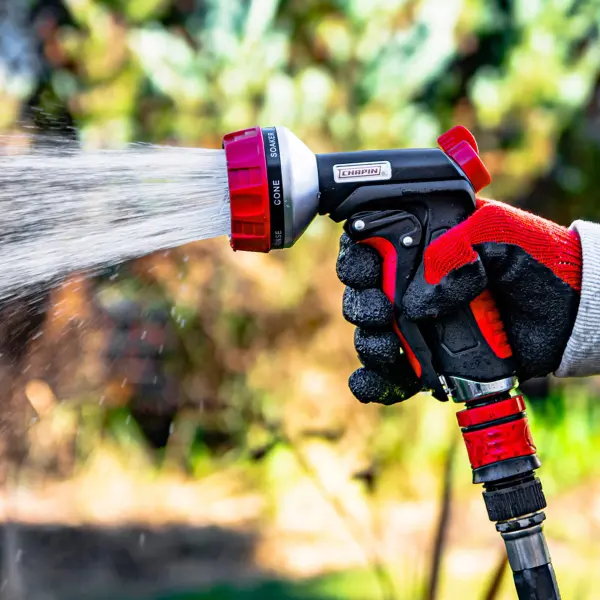 Chapin 7 Pattern Comfort Grip Garden Hose Spray Nozzle - Chapin