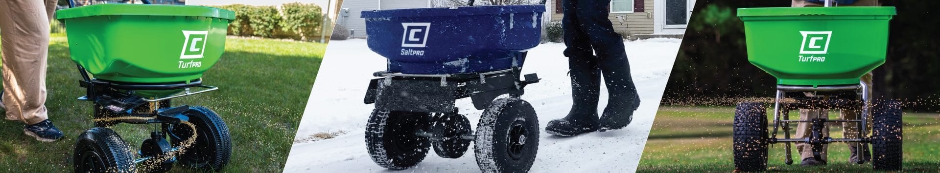 Chapin spreaders SaltPro and TurfPro