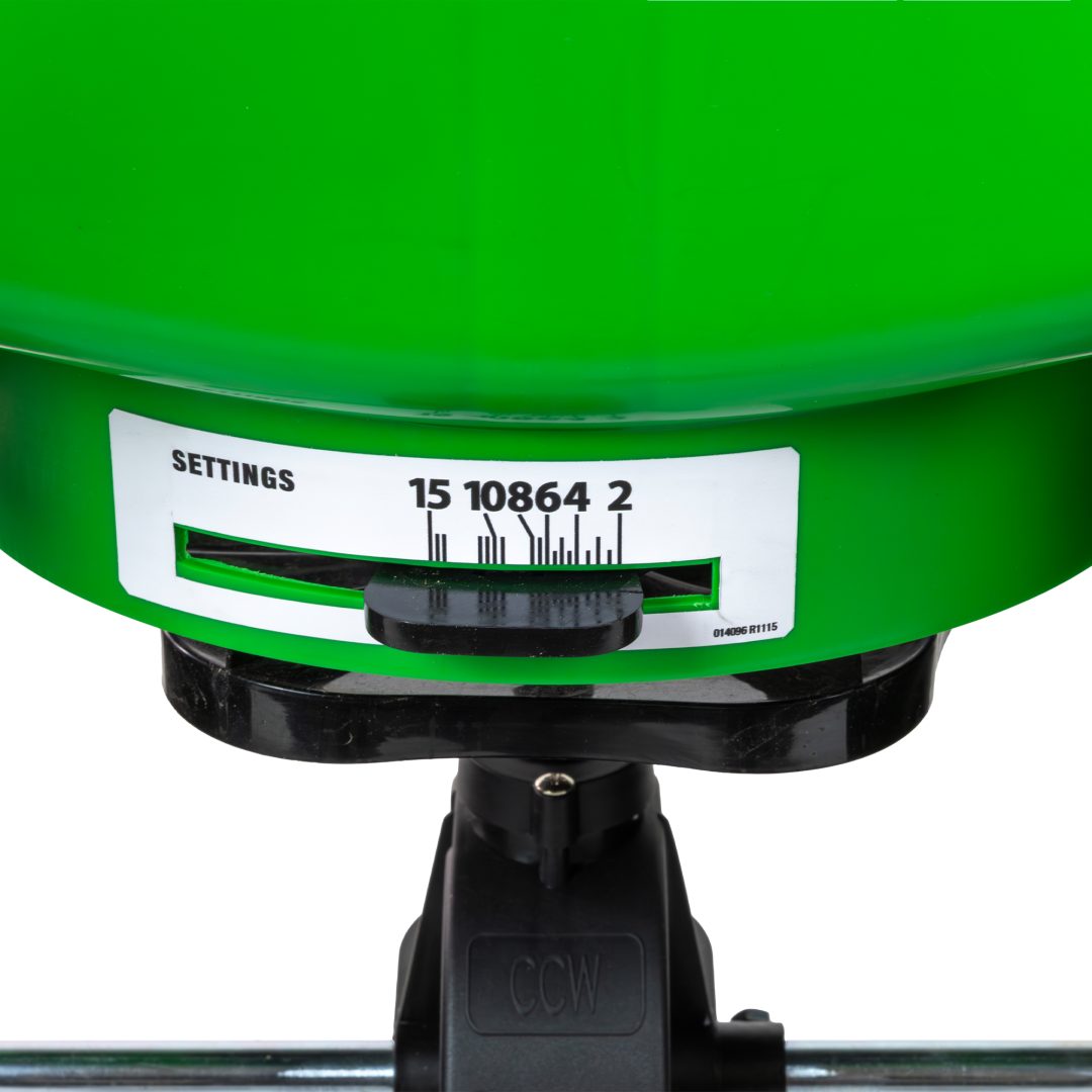 89000A-1 89000A 80 lb Residential TurfPro Spreader gate settings