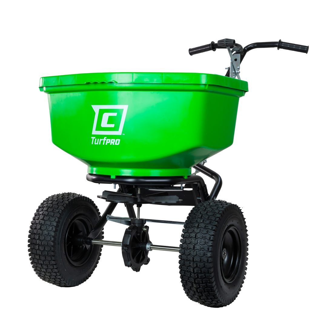 89303C-left 89303C 100 lb Contractor TurfPro Spreader