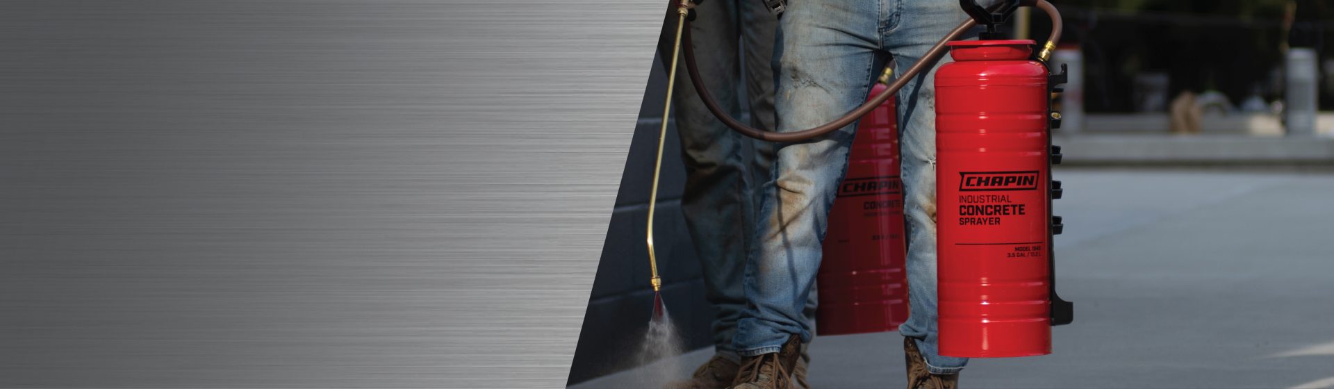 Chapin concrete sprayers for form oils, sealants, top coats, and other concrete applications