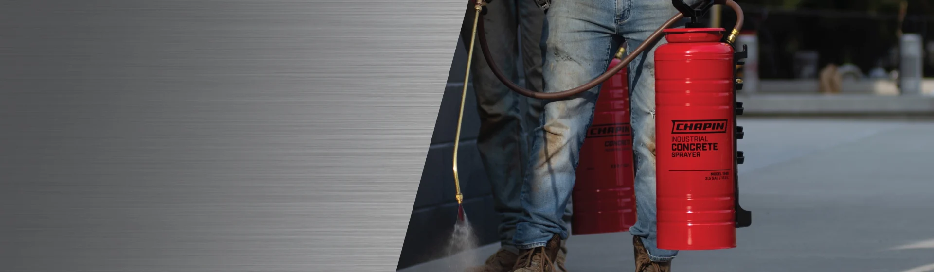 Chapin concrete sprayers for form oils, sealants, top coats, and other concrete applications