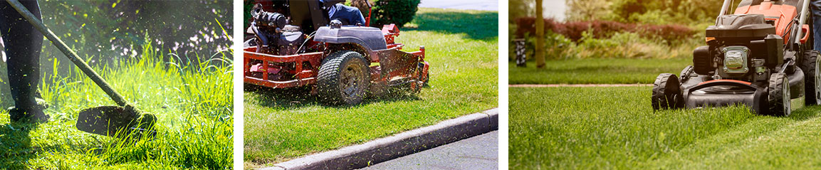 lawn care - proper mowing, using a zero turn, push mower, weeder, edger